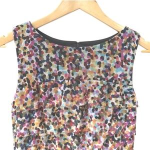 ILE New York Multicolor Dot Sleeveless Dress Sheath DRESS Cocktail Party Size 6